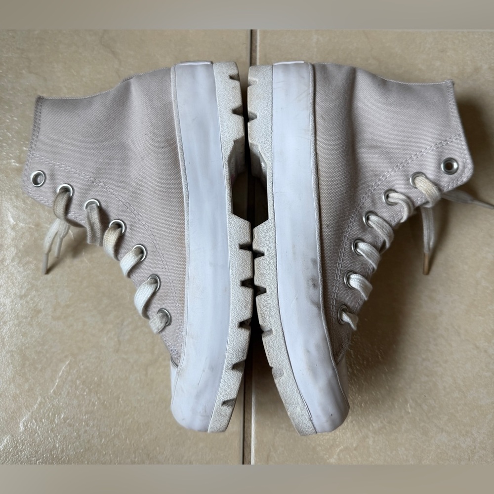 Converse Chuck Taylor All Star Move Tan Canvas Platform HT Sneakers Size W-6 - Picture 7 of 14